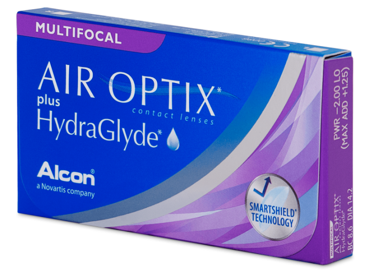AIR OPTIX HydraGlyde Multifocal, Μηνιαίοι Πολυεστιακοί φακοί επαφής Σιλικόνης-Υδρογέλης (3 φακοί)
