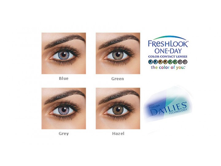 FRESHLOOK ONE-DAY COLOR Ημερήσιοι Έγχρωμοι φακοί επαφής (10 φακοί) 